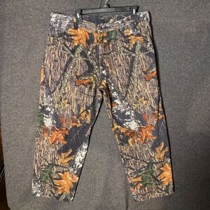 Cabelas Mens Camo Hunting Pants Straight Leg 37x28 Camo Outdoor Military Skater